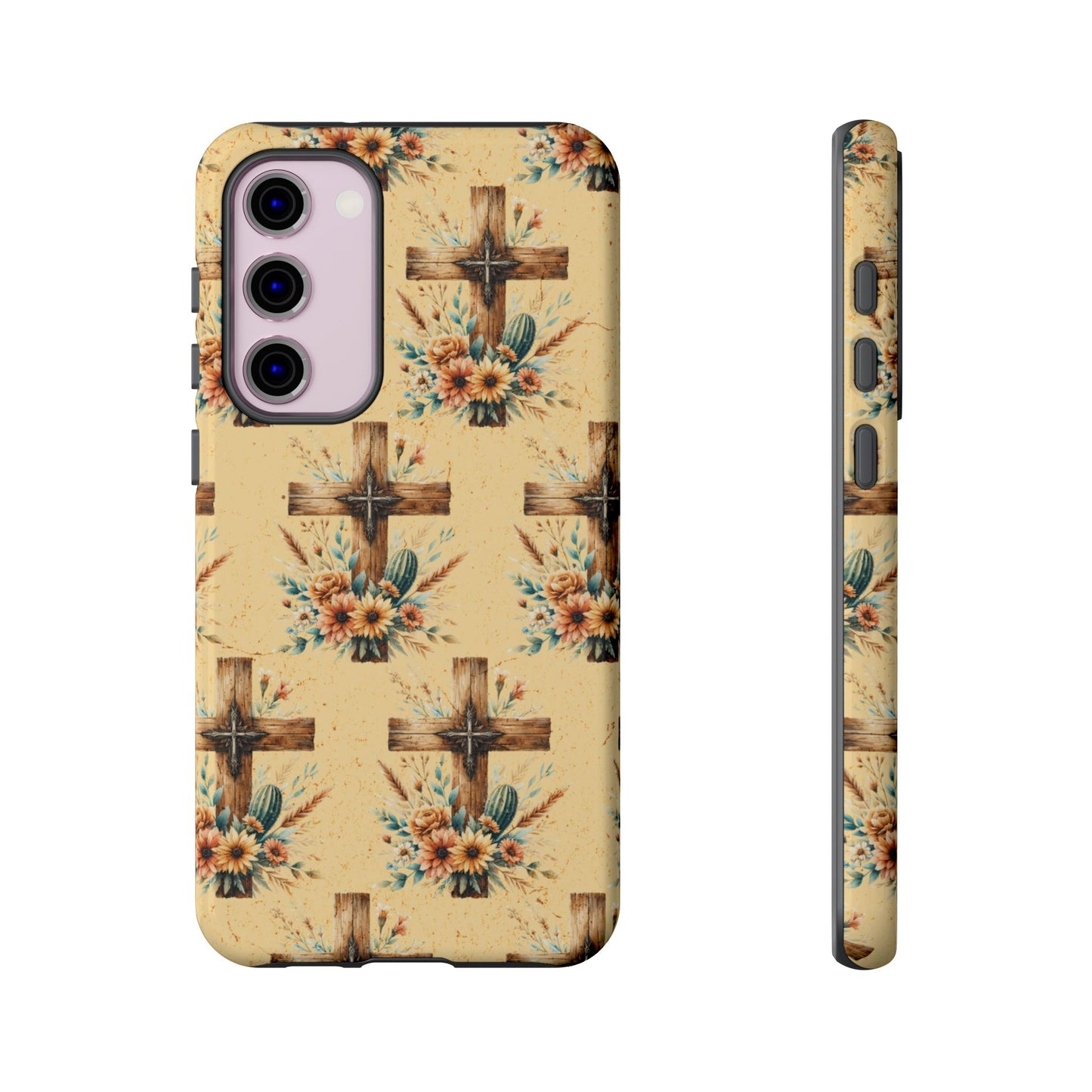 Floral Crosses Tough Case