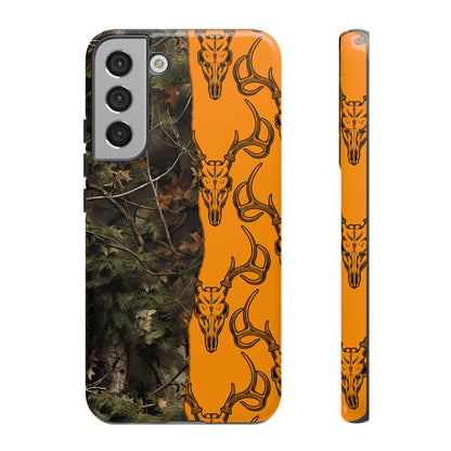 Camo Deer Skulls Orange Tough Case