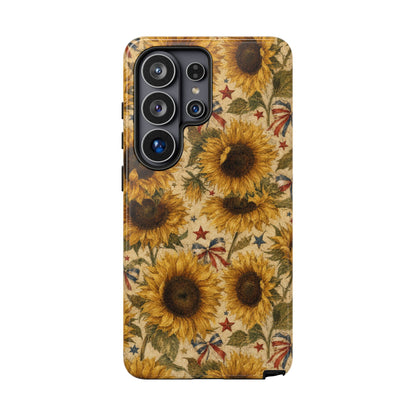 Patriotic Sunflowers Tough Case