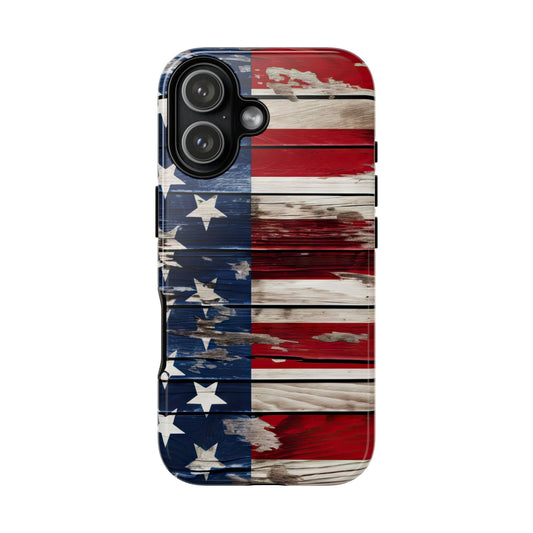 Wood Stars Stripes Tough Case