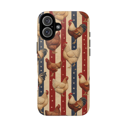 Chickens and Stripes Tough Case