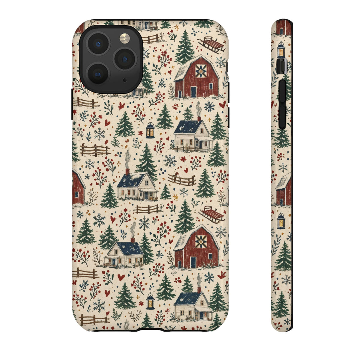 Snowy Farmstead Tough Case