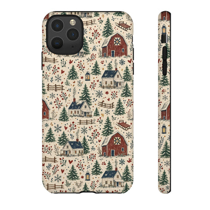 Snowy Farmstead Tough Case