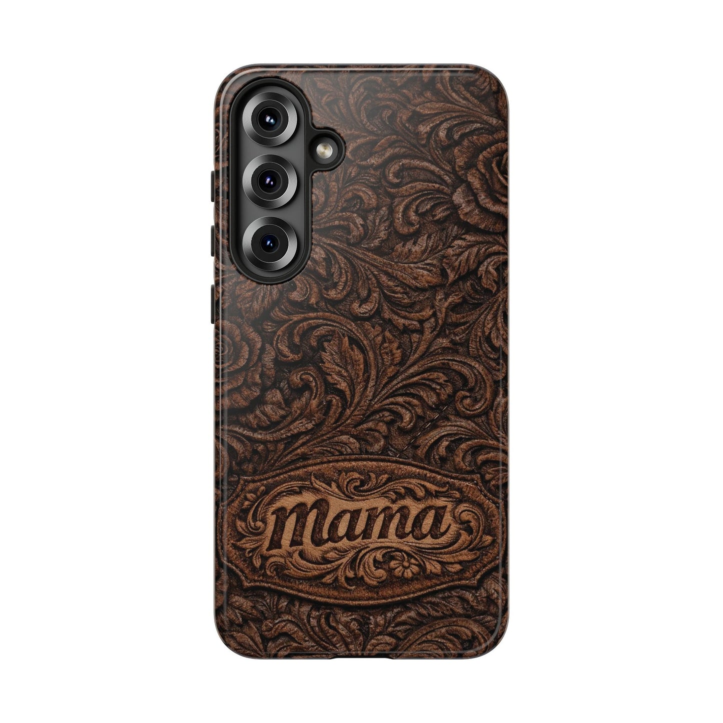 Carved Floral Mama Tough Case
