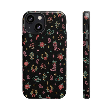 Neon Holiday Doodles Tough Case