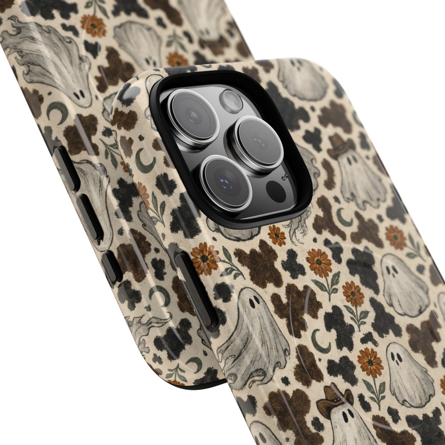 Ghostly Cowhide Magnetic Case
