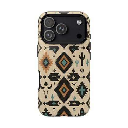 Ivory Western Aztec Tough Phone Case