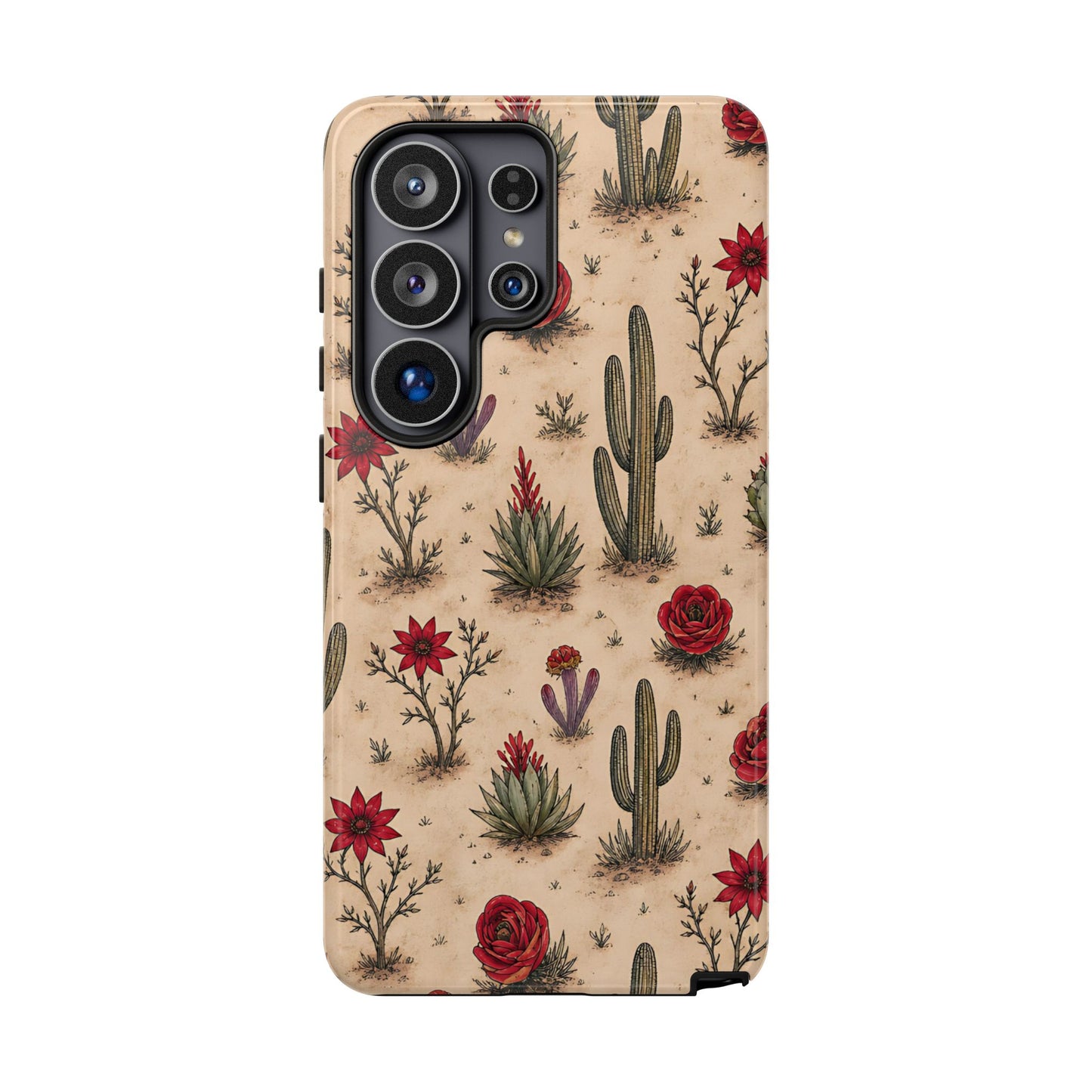 Red Bloom Desert Tough Case