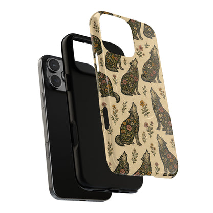 Floral Wolves Magnetic Case