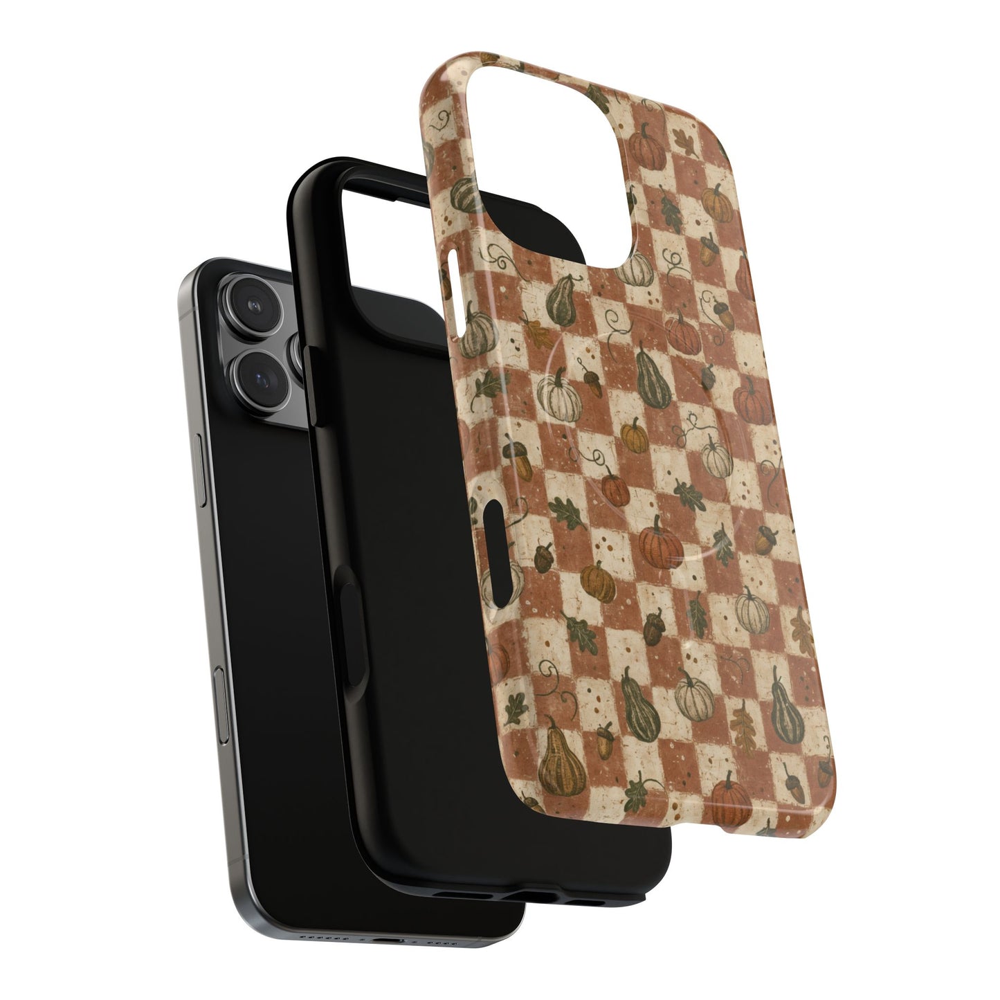 Pumpkin Checker Magnetic Case