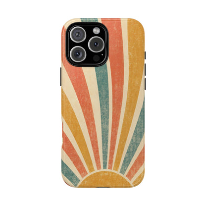 Retro Sun Rays Tough Case