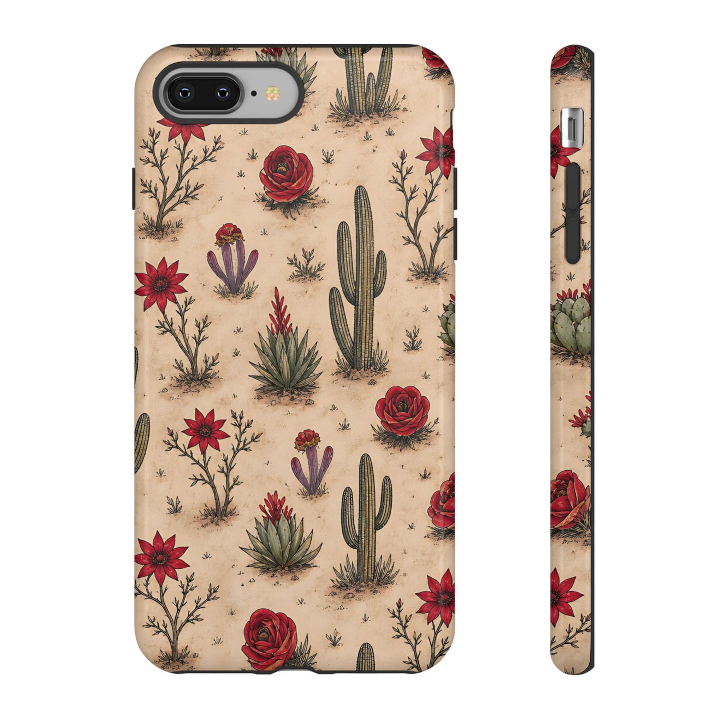 Red Bloom Desert Tough Case