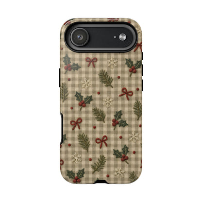 Gingham Holly Tough Case