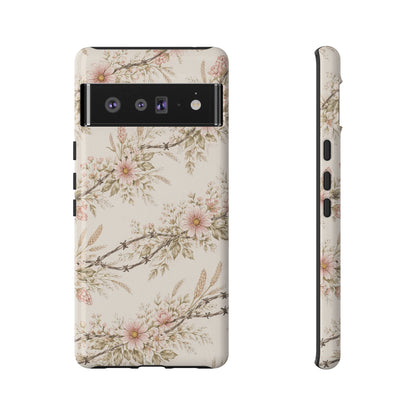 Floral Barbed Wire Tough Case