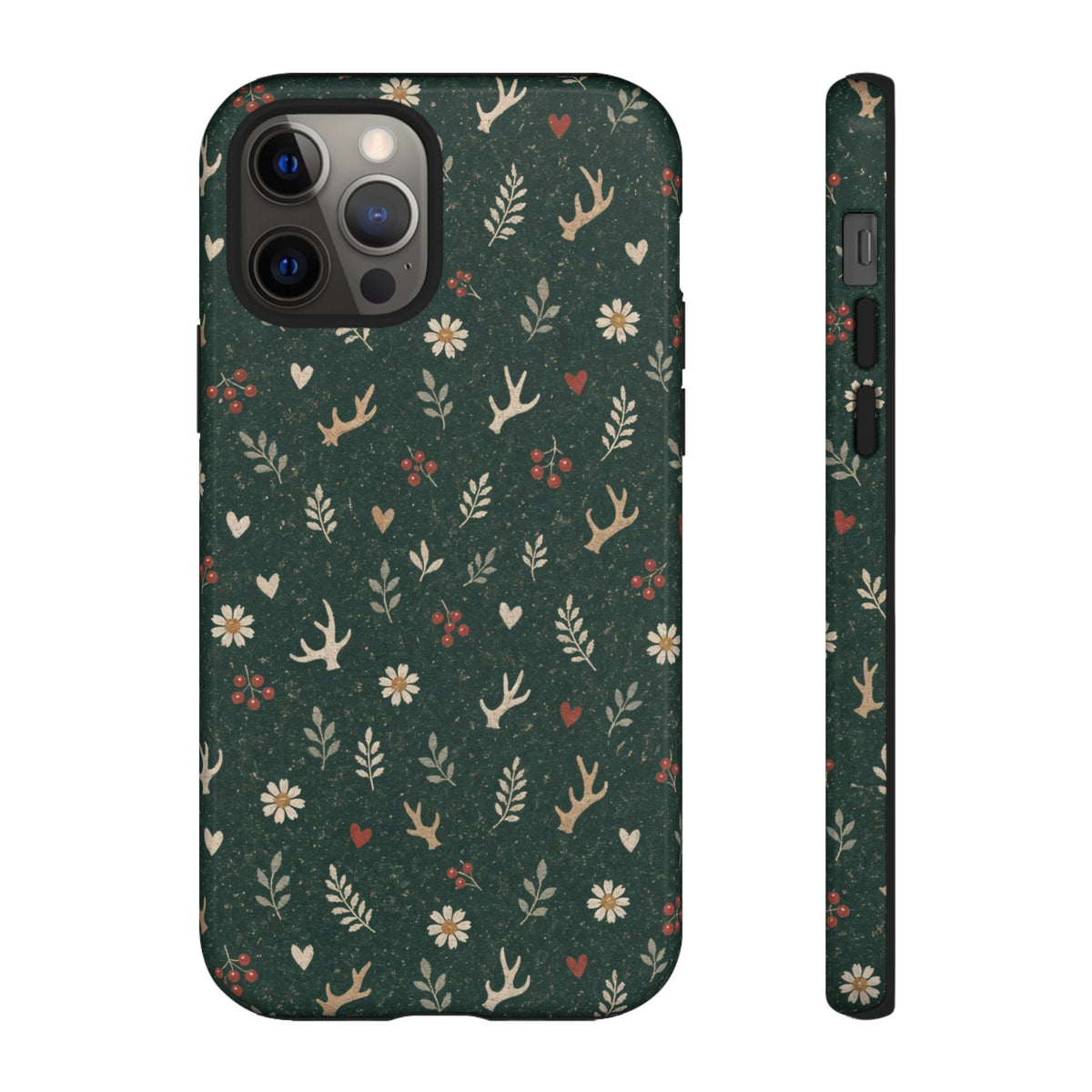 Antler Daisies Evergreen Tough Case