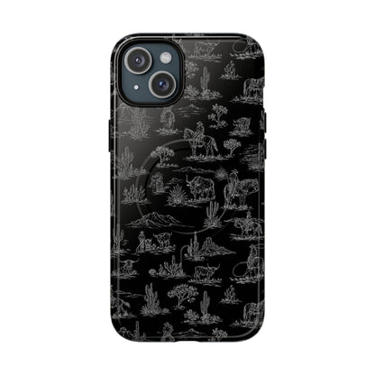 Midnight Toile Magnetic Case