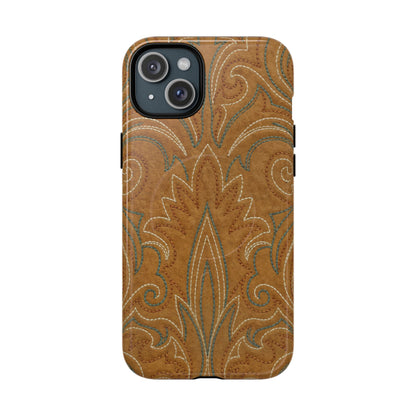 Boot Stitch Tan Magnetic Case