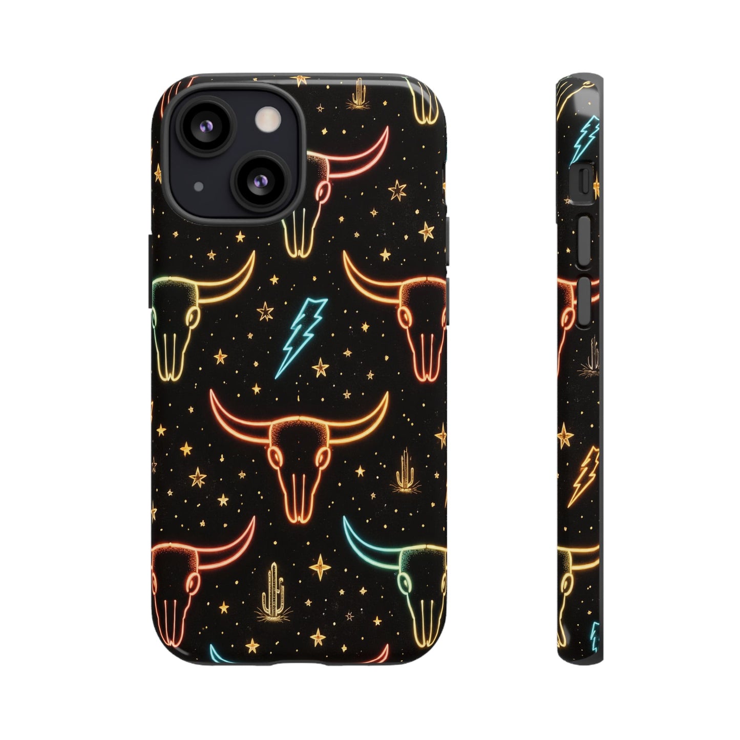 Neon Longhorns Tough Case