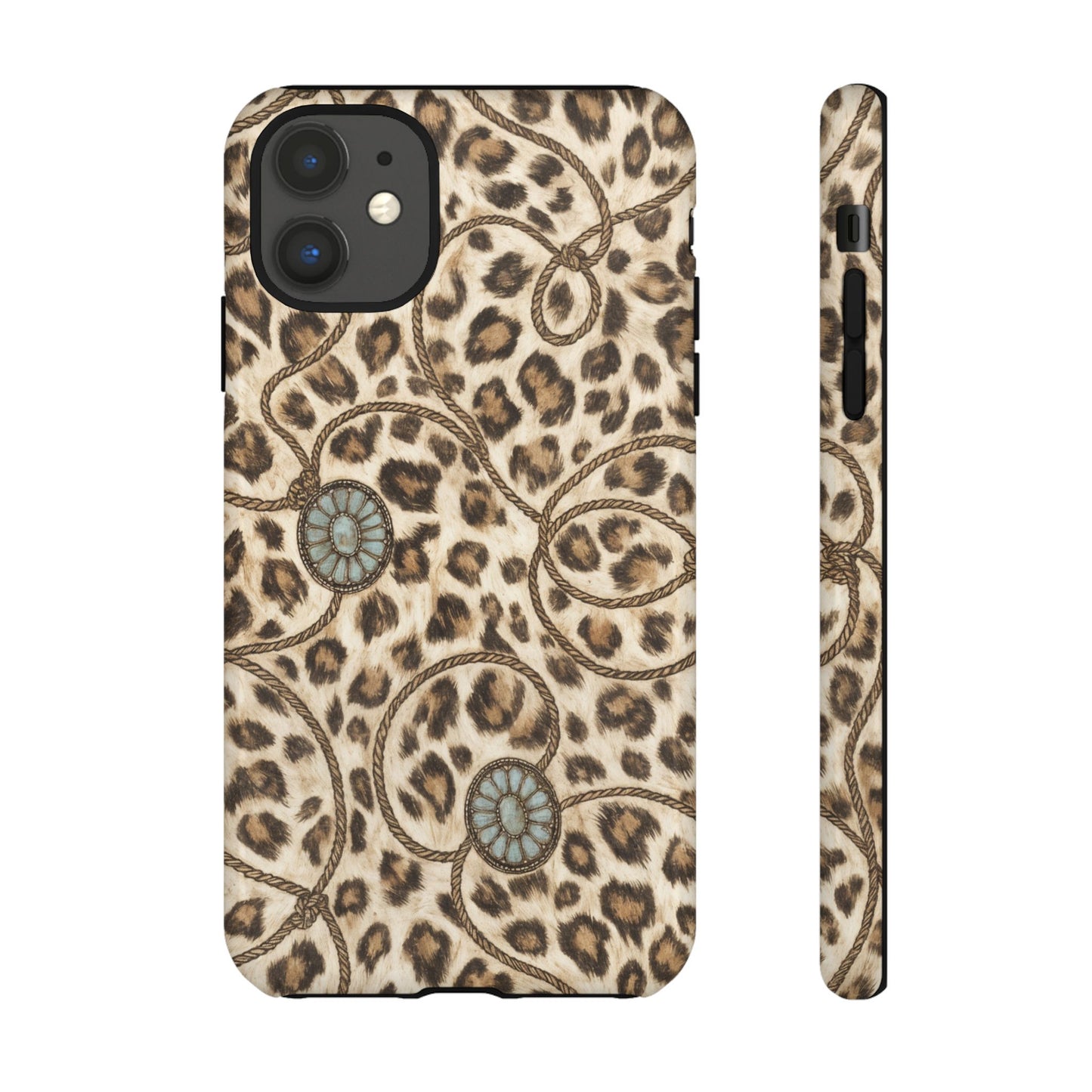 Leopard Rope Conchos Tough Case