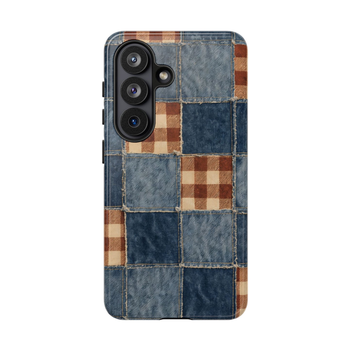 Denim Patchwork Tough Case