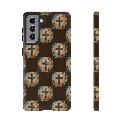 Checker Painted Cross Tough Case