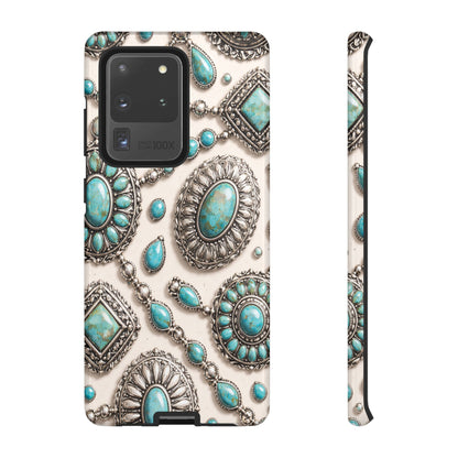 Turquoise Silver Concho Tough Case
