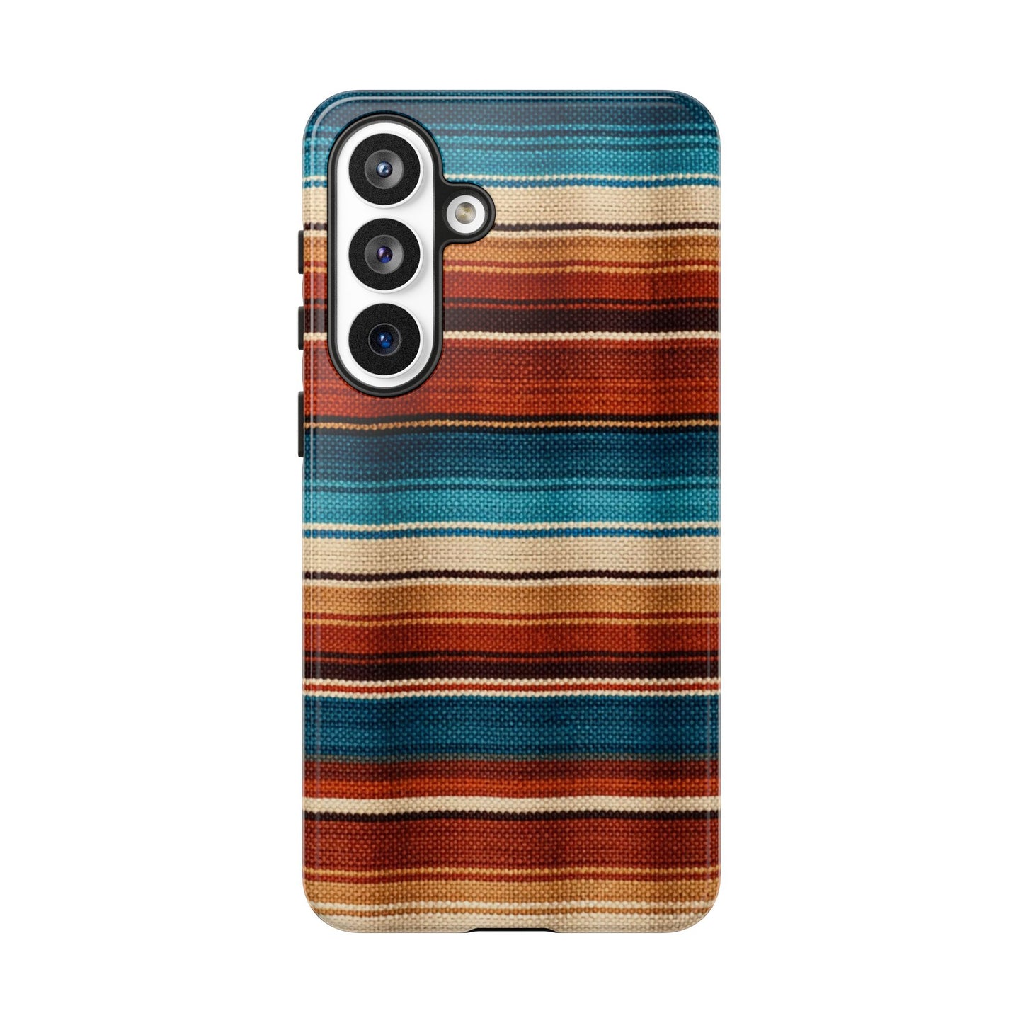 Turquoise + Orange Serape Tough Case
