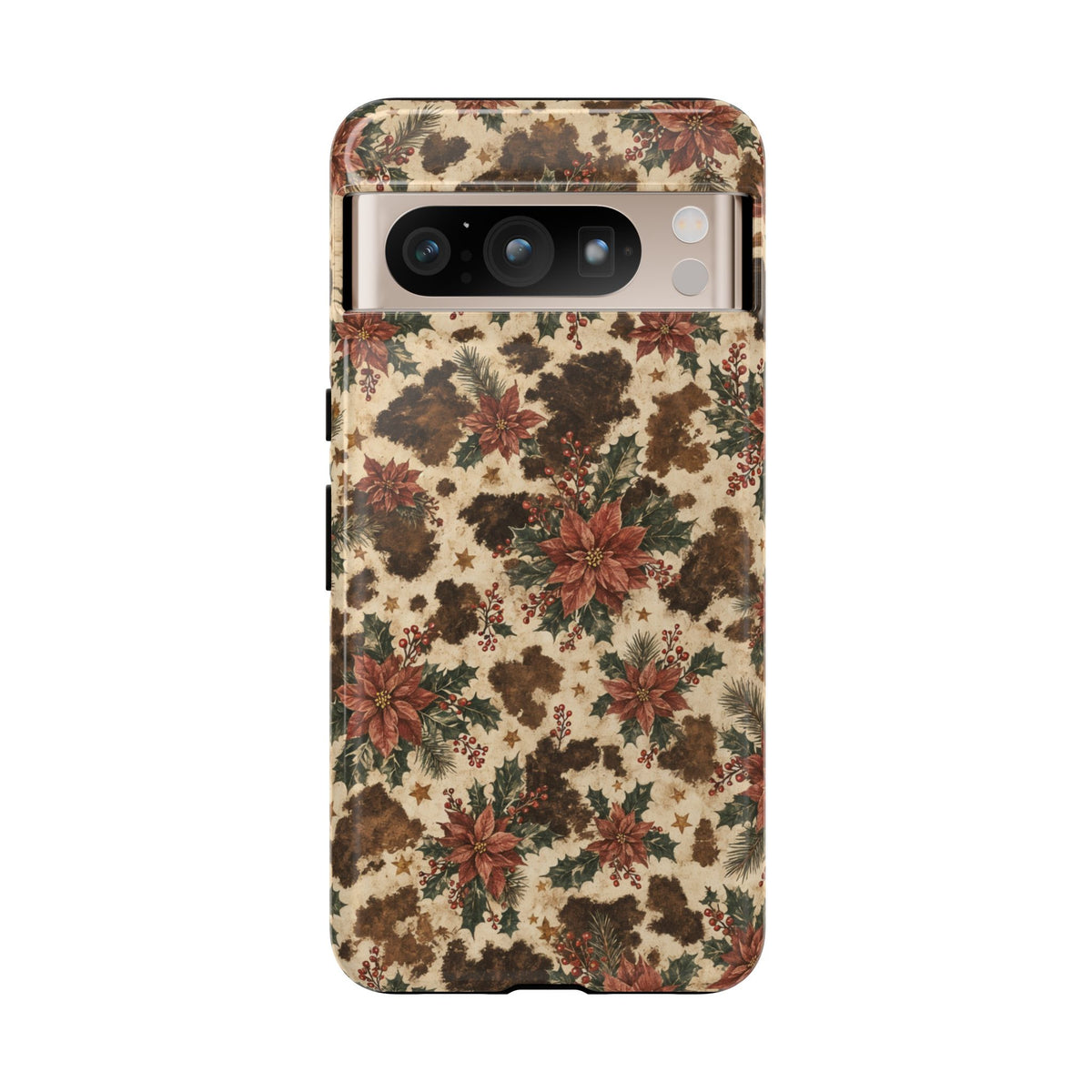 Cowhide Poinsettia Tough Case
