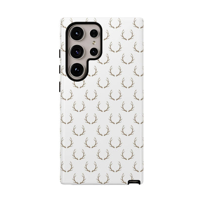 White Antlers Phone Case