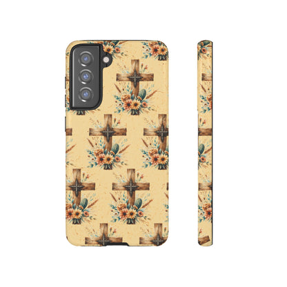 Floral Crosses Tough Case