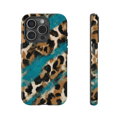 Turquoise Leopard Tough Case