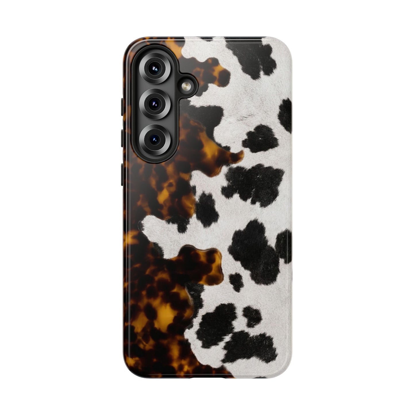 Tortoiseshell + Cowhide Tough Case