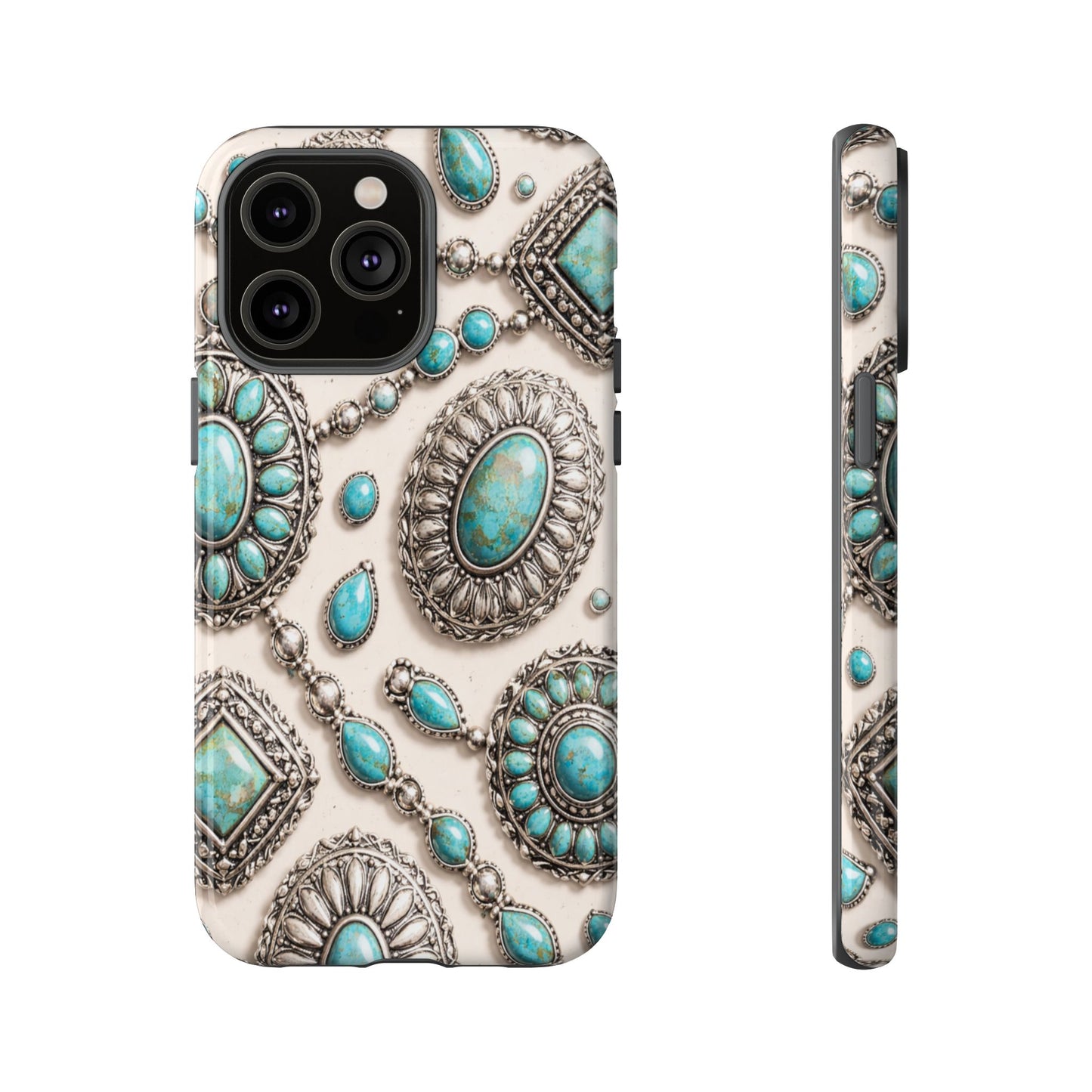 Turquoise Silver Concho Tough Case