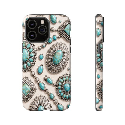 Turquoise Silver Concho Tough Case