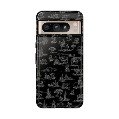 Midnight Toile Tough Case