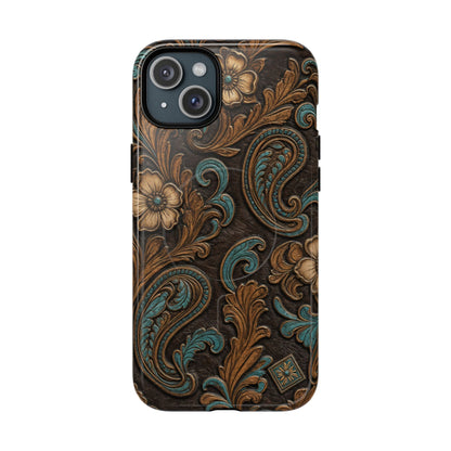 Tooled Paisley Magnetic Case