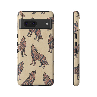 Rose Aztec Wolf Tough Case