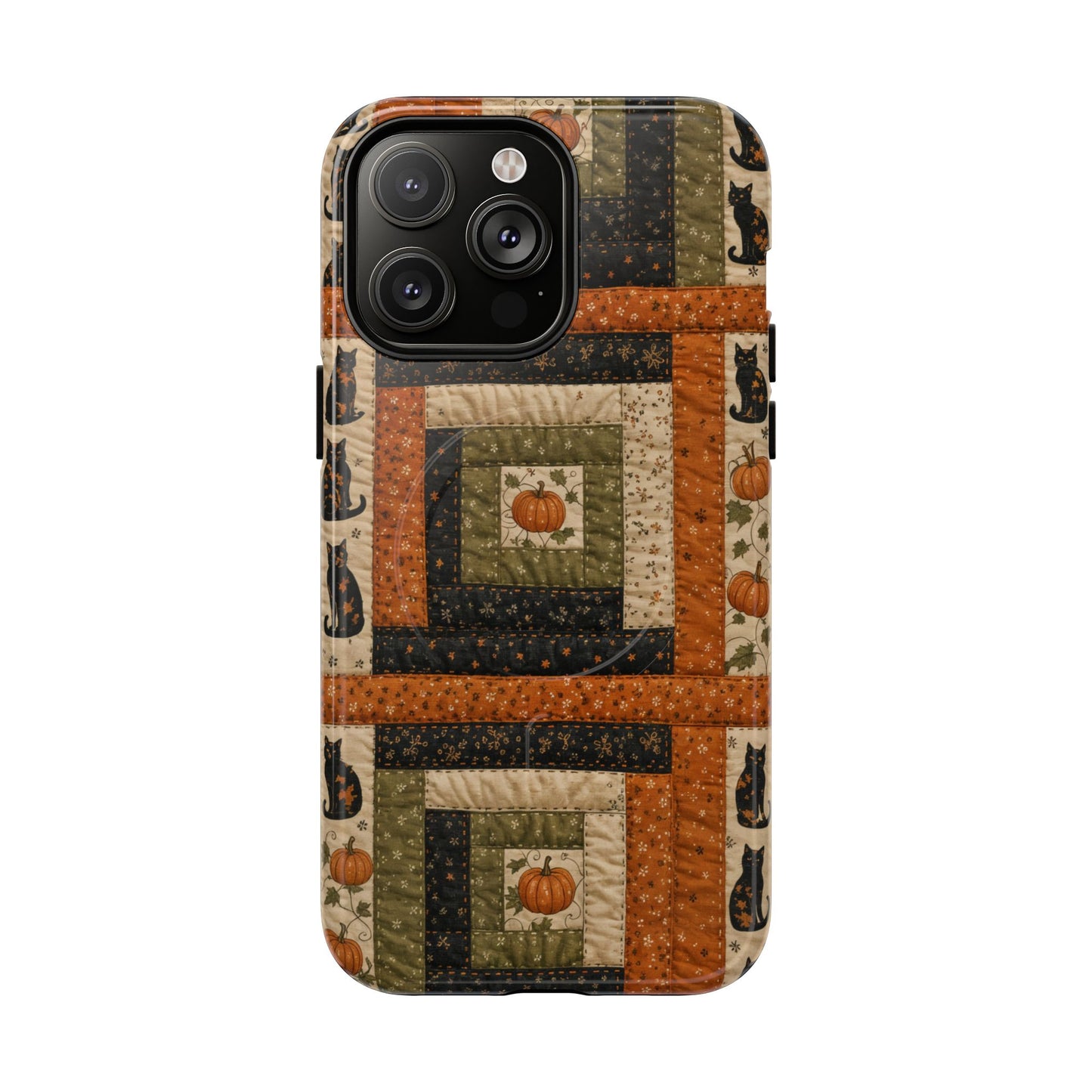 Halloween Quilt Magnetic Case