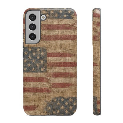 Burlap Flag Tough Case