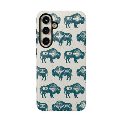 Teal Aztec Buffalo Tough Case