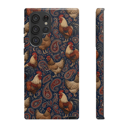 Patriotic Paisley Chickens Tough Case