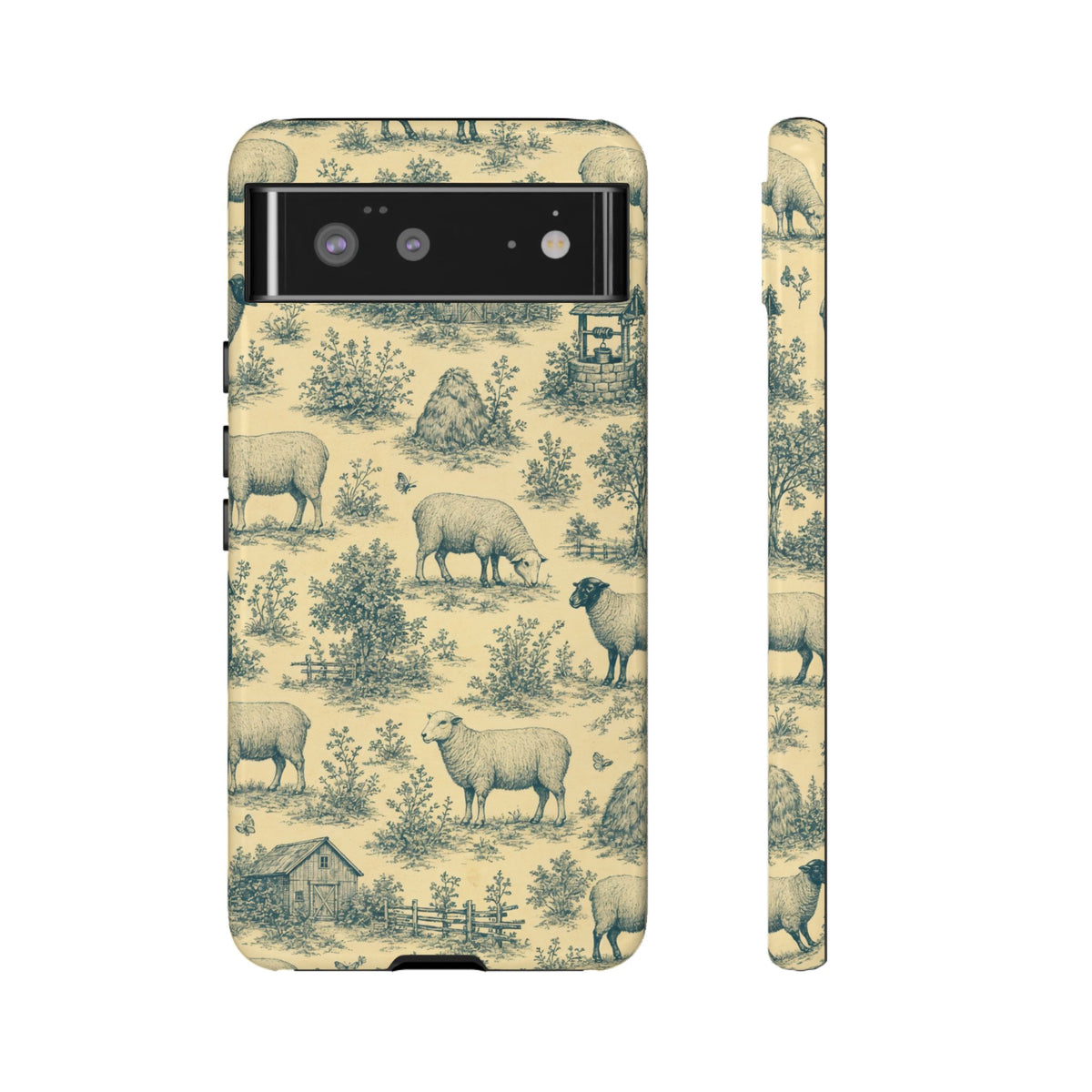 Sheep Toile Tough Case
