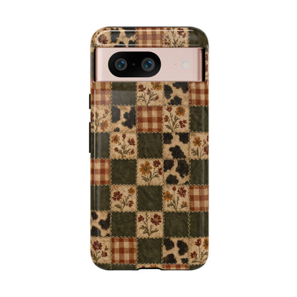 Autumn Plaid Patchwork Tough Case
