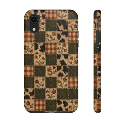 Autumn Plaid Patchwork Tough Case