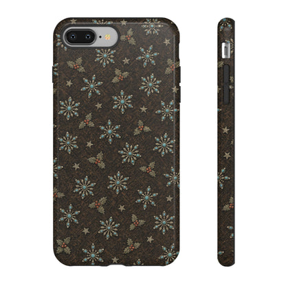 Squash Blossom Snowflakes Tough Case