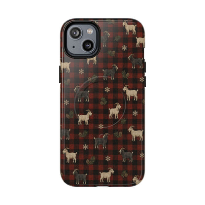Buffalo Check Goats Magnetic Case
