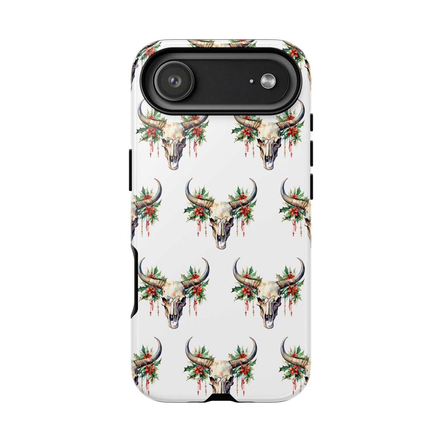 Christmas Bull Skull Tough Phone Case