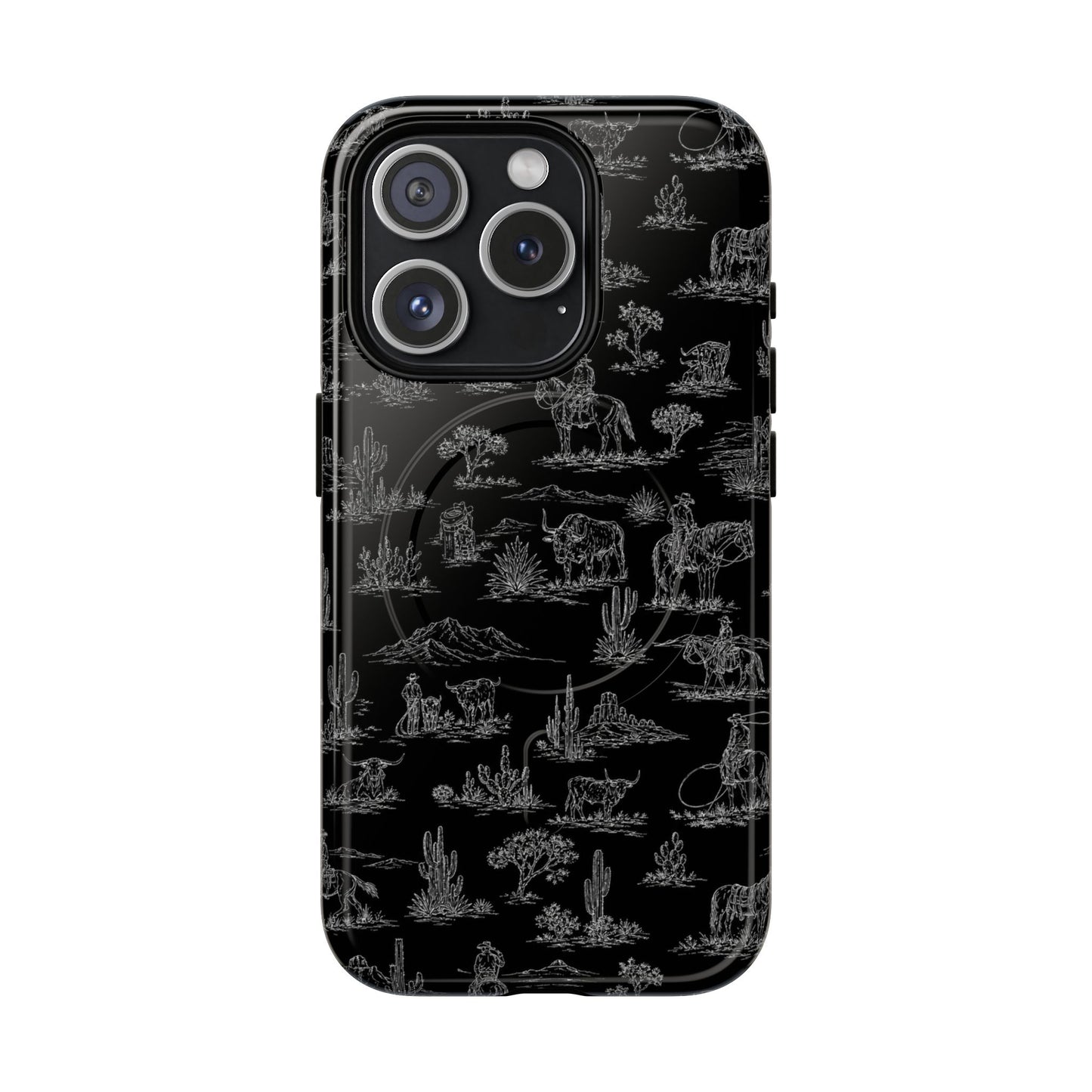 Midnight Toile Magnetic Case