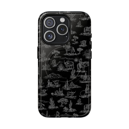 Midnight Toile Magnetic Case