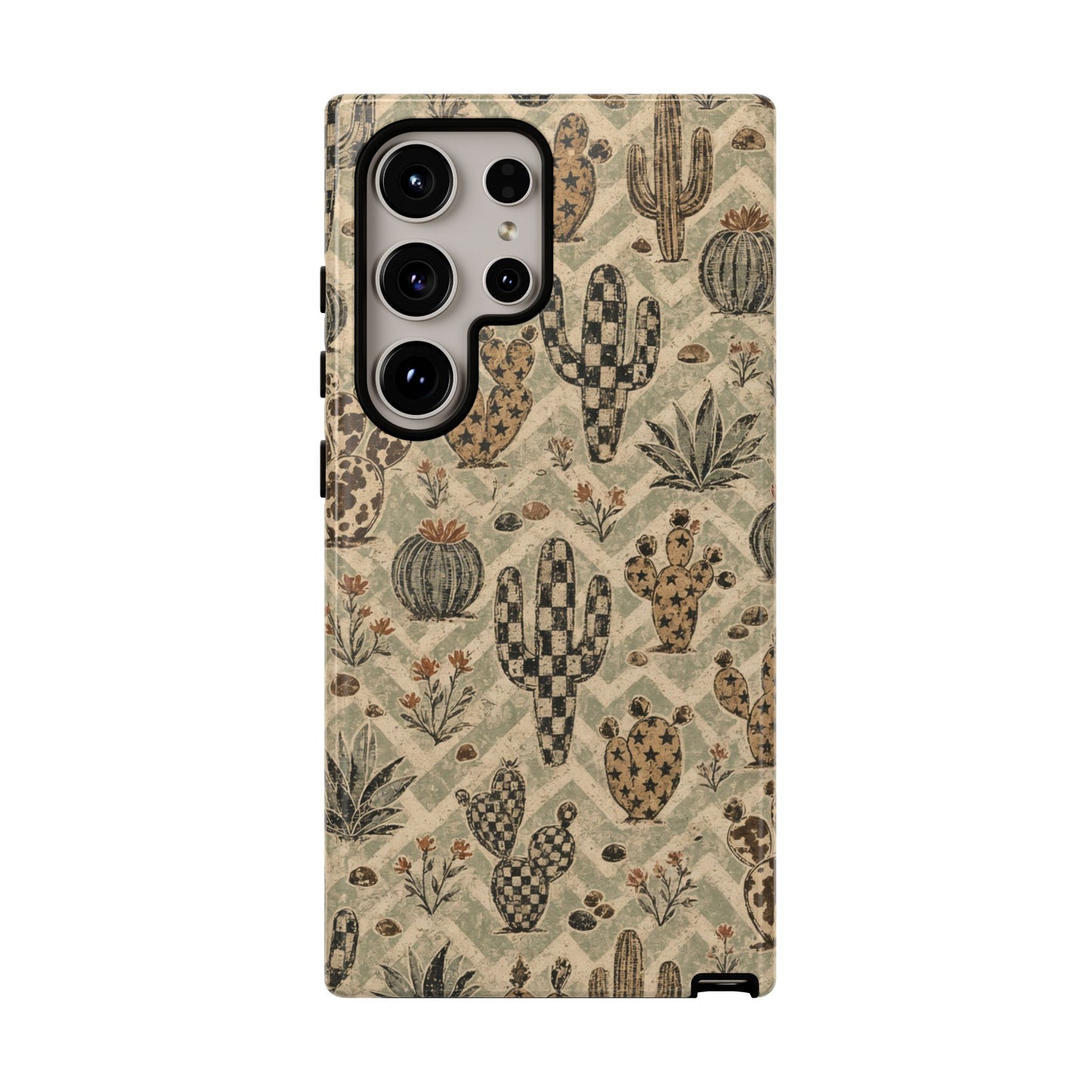 Checkered Cactus Tough Case